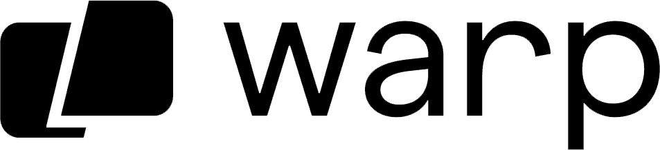 Warp company logo