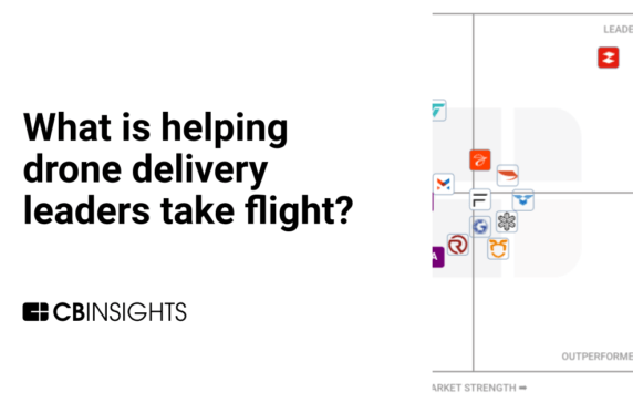 What is helping drone delivery leaders take flight?