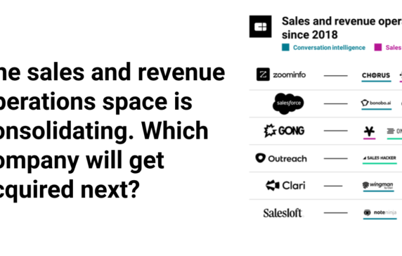 The sales and revenue operations space is consolidating. Which company will get acquired next?